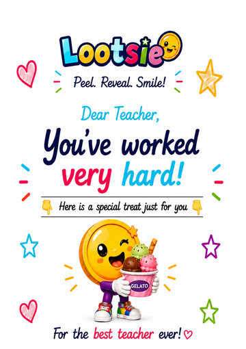 Thank You Teacher – Ice Cream Treat For You