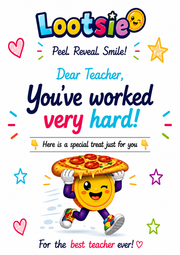 Thank You Teacher – Pizza Treat For You