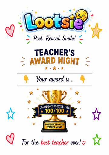 Teacher's Award Night Card
